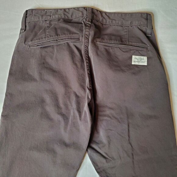 Rag & Bone Men's Size 28X34 Standard Issue Khaki Fit 2 Slim Leg Gray - Picture 4 of 9
